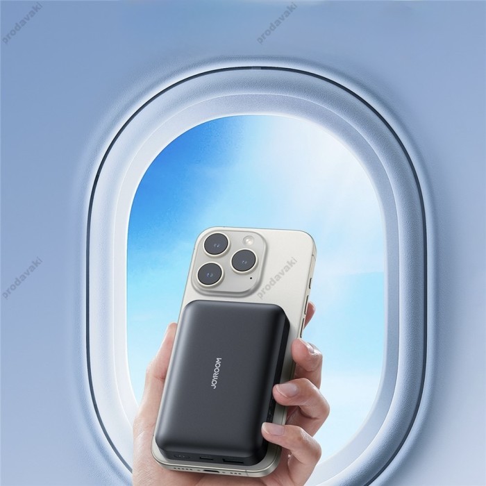 Повербанк портативний акумулятор Power bank Joyroom JR-W020 MagSafe магнітний 10000 mAh Black
