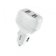 Автомобільний зарядний пристрій Hoco Z36 Leader 2USB 2.4A White