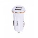 Автомобільний зарядний пристрій Hoco Z1 2USB + Lightning 2.1А White