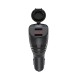 Автомобільний зарядний пристрій розгалужувач Hoco Z34 Thunder Power Cigarette Lighter Black
