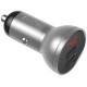 Автомобільний зарядний пристрій Baseus Digital Display Dual USB 24W Silver CCBX-0S