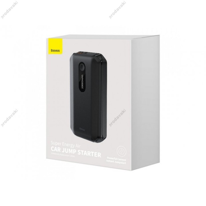 Пусковий зарядний пристрій бустер Baseus Super Energy Air Car Jump Starter піковий 1000A 10000mAh Black (CGNL020101)