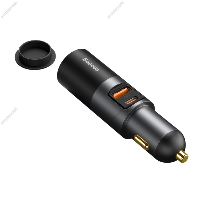 Автомобільний зарядний пристрій Baseus Share Together Fast Charge Car Charger U+C 120W Black CCBT-C0G
