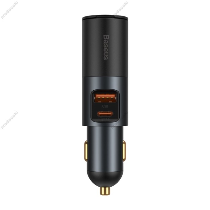 Автомобільний зарядний пристрій Baseus Share Together Fast Charge Car Charger U+C 120W Black CCBT-C0G