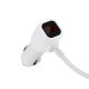 Автомобільний зарядний пристрій розгалужувач HOCO Z13 LED 3in1 12-24V 1-12A 2USB Silver