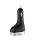 Автомобільний зарядний пристрій розгалужувач Hoco Z29 Regal with LCD Black