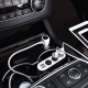 Автомобільний зарядний пристрій розгалужувач HOCO Z13 LED 3in1 12-24V 1-12A 2USB Silver