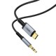 AUX-адаптер WiWU Wi-C048T Legend Audio Convertor  USB-C to 3.5mm 1,5m Black
