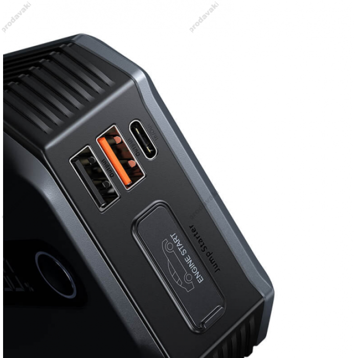 Пусковий зарядний пристрій бустер Baseus Super Energy Max Car Jump Starter піковий 2000A 20000 mAh Black (CGNL020001)
