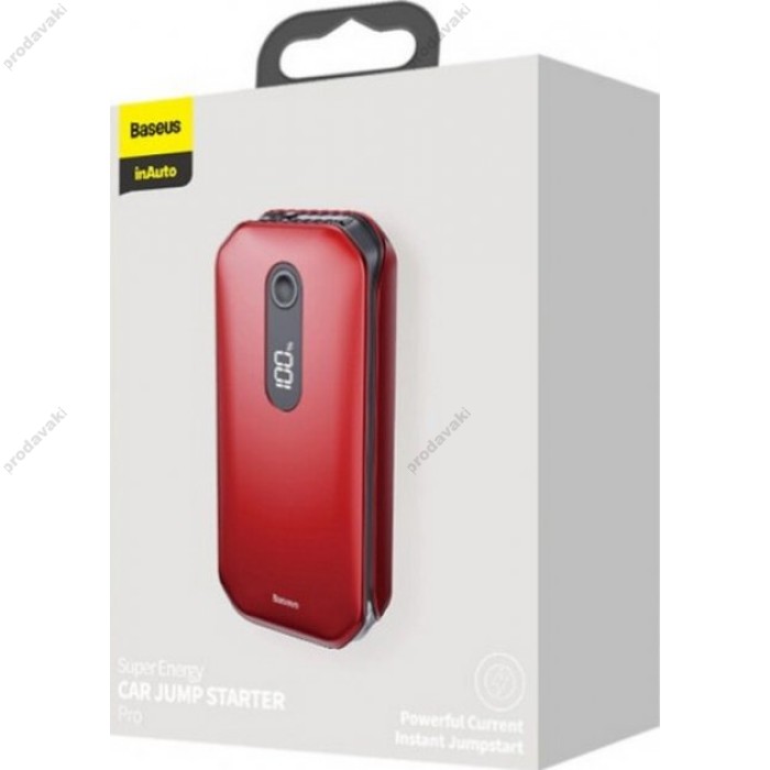 Пусковий зарядний пристрій бустер Baseus Super Energy Pro Car Jump Starter піковий 1000A 12000mAh Black (CRJS03-09)