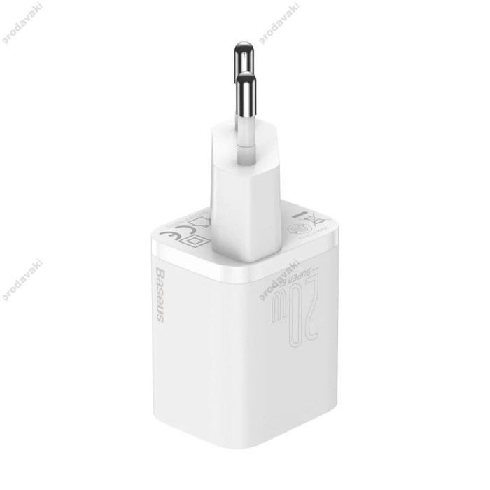 Мережевий зарядний пристрій Baseus Super Si Quick Charger 20W White CCSUP-B02