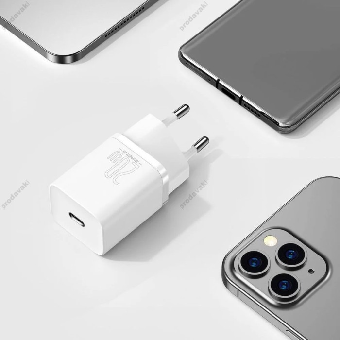 Мережевий зарядний пристрій Baseus Super Si Quick Charger 20W White CCSUP-B02