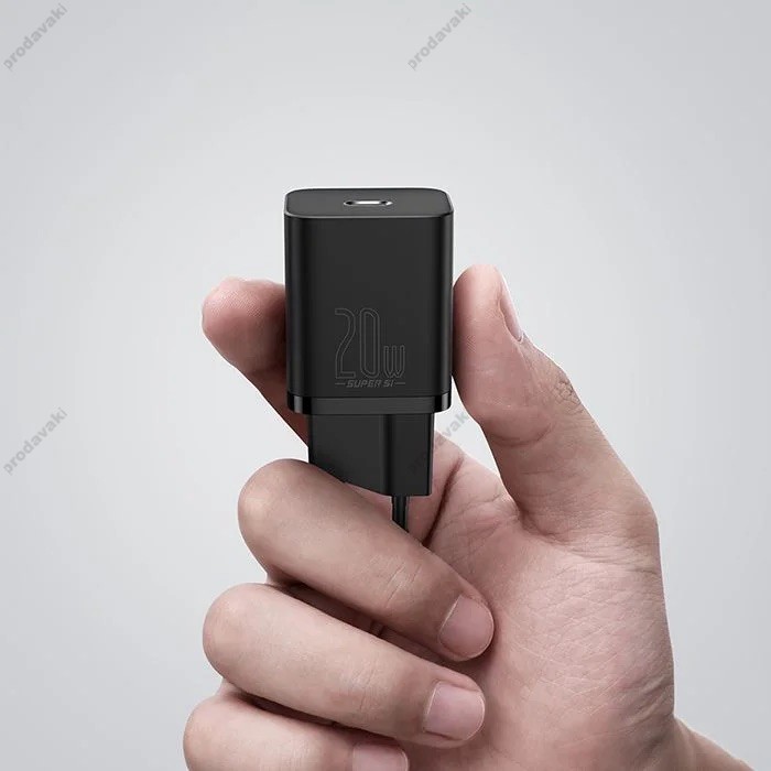 Мережевий зарядний пристрій Baseus Super Si Quick Charger 20W Black CCSUP-B01