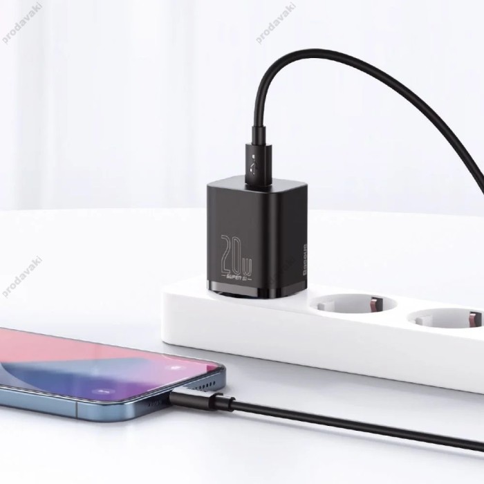 Мережевий зарядний пристрій Baseus Super Si Quick Charger 20W Black CCSUP-B01