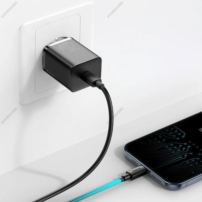 Мережевий зарядний пристрій Baseus Super Si Quick Charger 20W Black CCSUP-B01