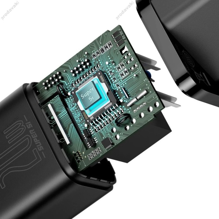 Мережевий зарядний пристрій Baseus Super Si Quick Charger 20W Black CCSUP-B01