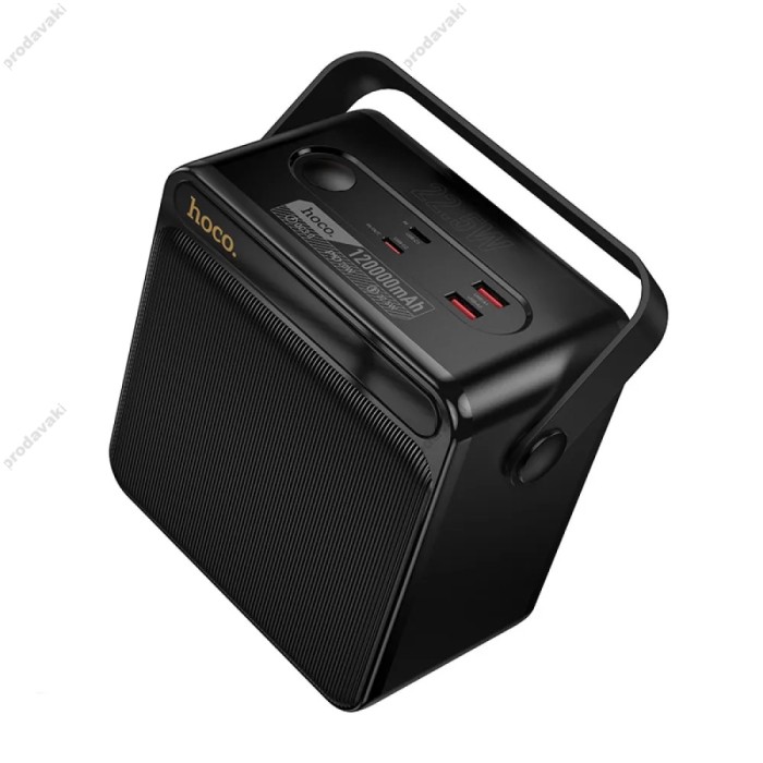 Повербанк портативний акумулятор Power bank Hoco DB101 Zeus 22.5W fully compatible 120 000mAh Black