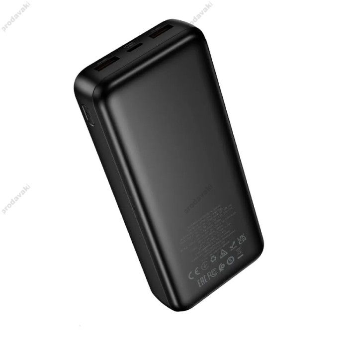 Повербанк портативний акумулятор Power bank Hoco DB130 Tridentis fully compatible power PD30W 20000 mAh Black