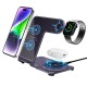 Бездротова зарядка стенд Smart 3 in 1 Y91 15W purple