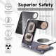 Бездротова зарядка стенд Smart 3 in 1 Y91 15W purple