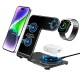 Бездротова зарядка стенд Smart 3 in 1 Y91 15W black