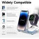 Бездротова зарядка стенд Smart 3 in 1 Y91 15W blue