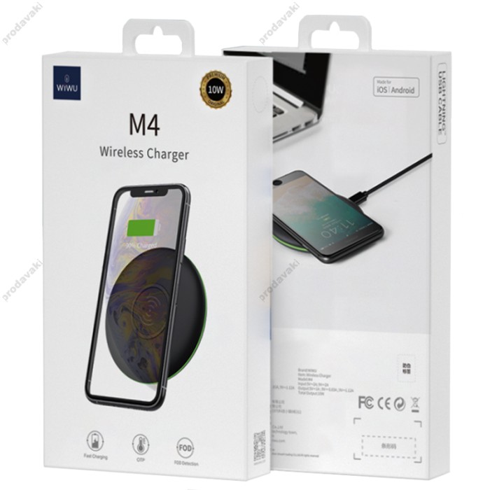 Бездротовий зарядний пристрій WiWU M4 Wireless Desktop Charger (Black)