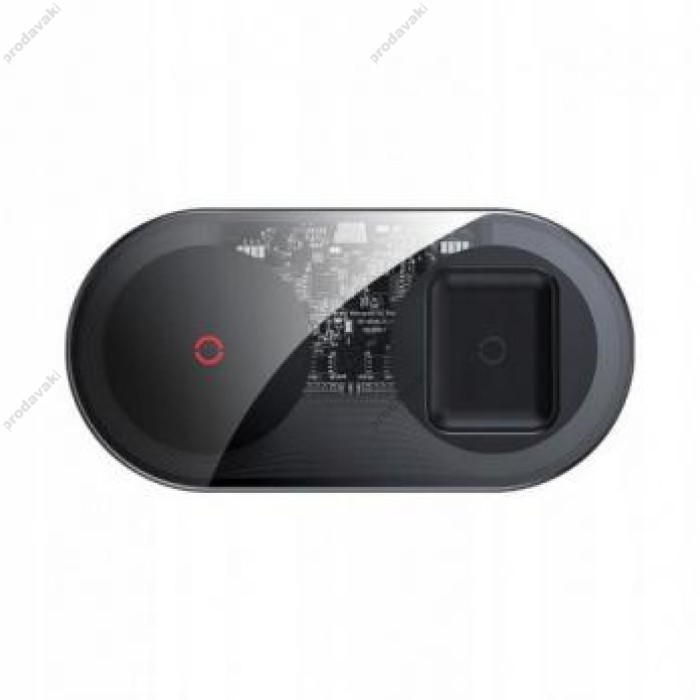 Бездротова зарядка Baseus Simple 2in1 Wireless Charger Turbo Edition 20W EU, CN (TZWXJK-A01, TZWXJK-B01)