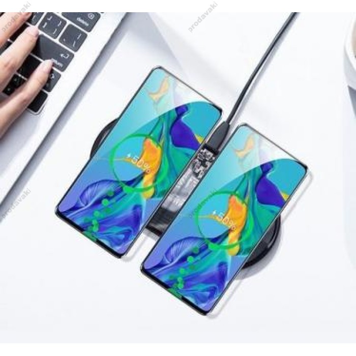 Бездротова зарядка Baseus Simple 2in1 Wireless Charger Turbo Edition 20W EU, CN (TZWXJK-A01, TZWXJK-B01)