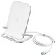 Бездротова зарядка Baseus Rib Horizontal and Vertical Holder Wireless Charging 15W White (WXPG-01, WXPG-02)