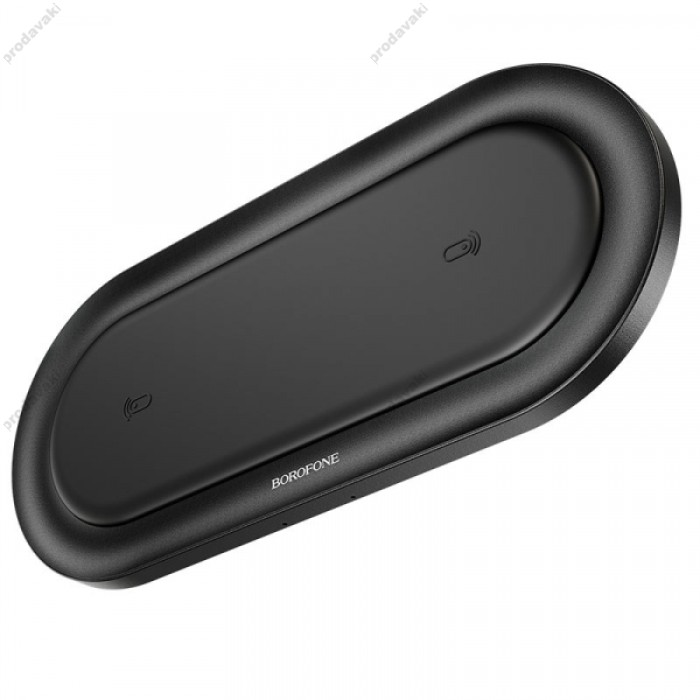 Бездротове ЗУ BOROFONE BQ7 Prominent dual fast 5W/7.5W/10W black