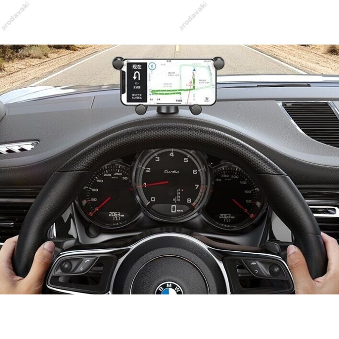 Автомобільний тримач Baseus Horizontal Screen Gravity Vehicle-mounted Holder Black SUYL-HP01
