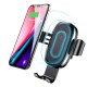Автомобільний тримач із бездротовою зарядкою Baseus Gravity with wireless charger 10w Black WXYL-01