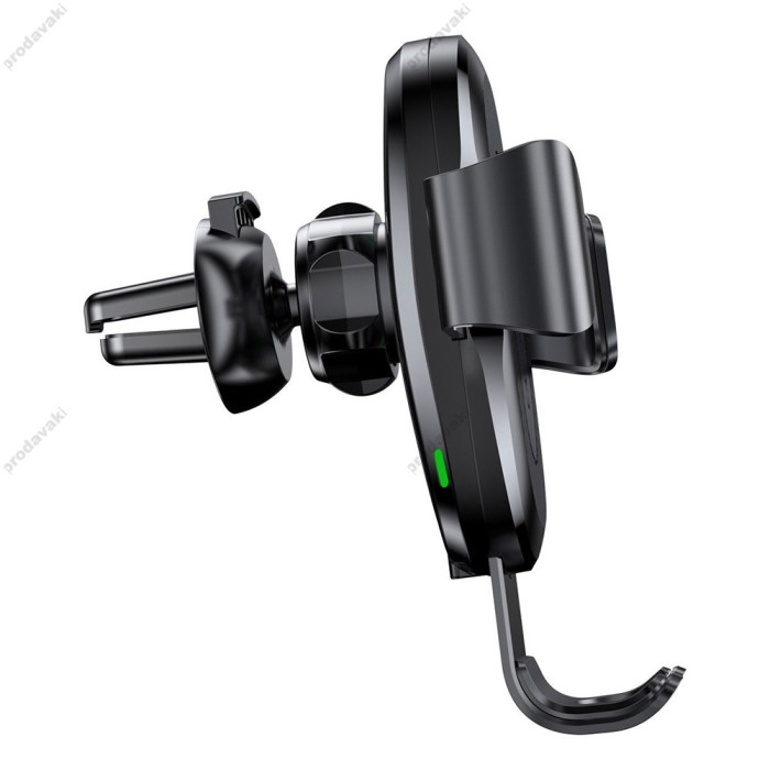 Автомобільний тримач із бездротовою зарядкою Baseus Gravity with wireless charger 10w Black WXYL-01