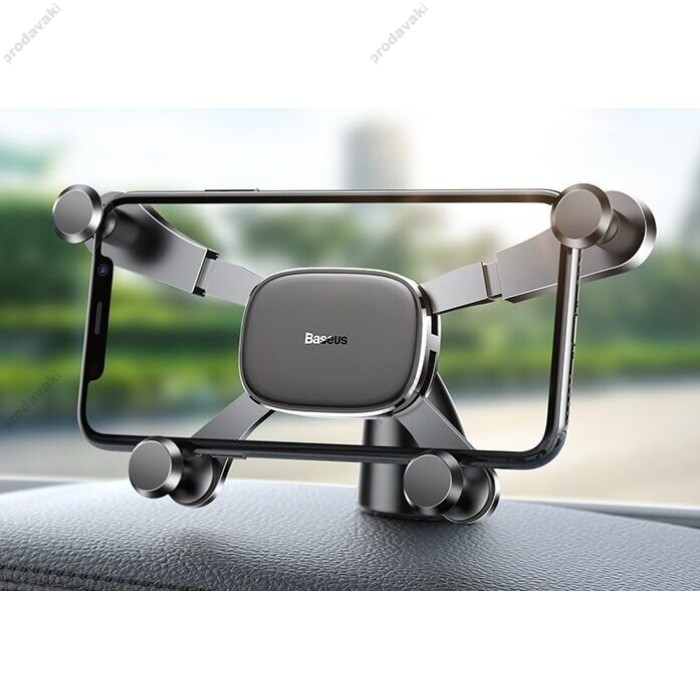 Автомобільний тримач Baseus Horizontal Screen Gravity Vehicle-mounted Holder Black SUYL-HP01