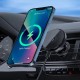 Автомобільний тримач із бездротовою зарядкою XO CX015 Magnetic car air outlet wireless charging Black