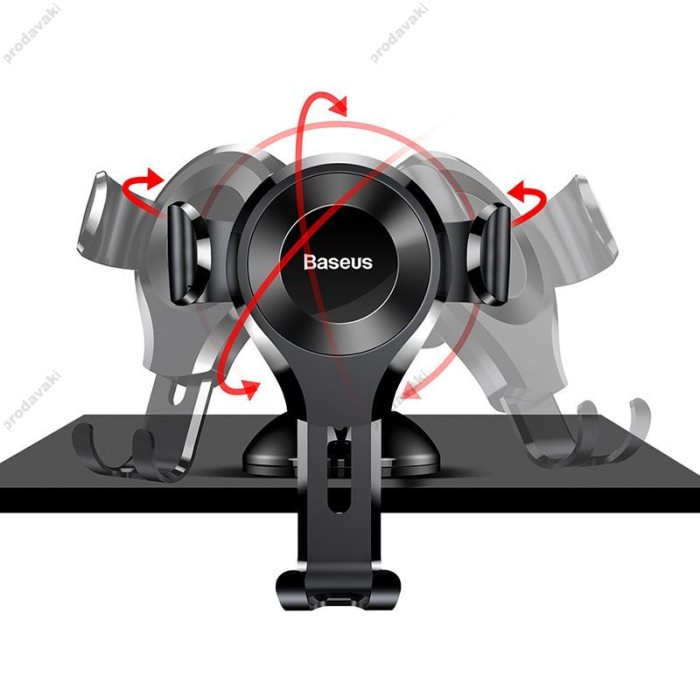 Автомобільний тримач Baseus Osculum Type Gravity Car Mount Black SUYL-XP01