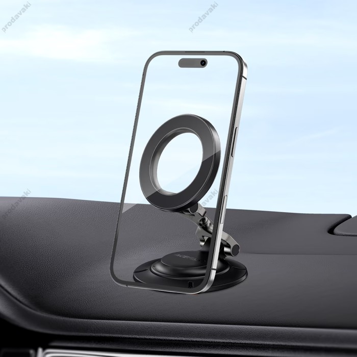 Автомобільний тримач ACEFAST D64 magnetic folding car holder Black