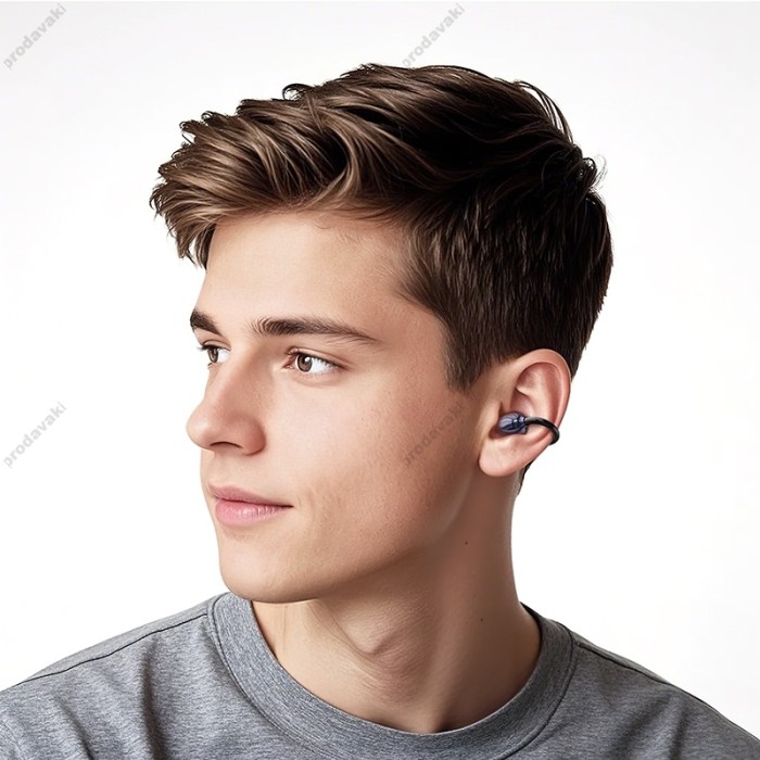 Бездротові Bluetooth навушники Hoco EA5 Duke Ⅲ clip-on true wireless headset BT 5.3 Black