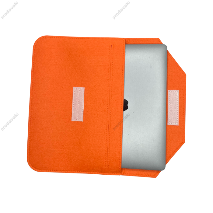 Чохол - конверт із повсті ZAMAX для MacBook ноутбука планшета 13"-14.2" Orange