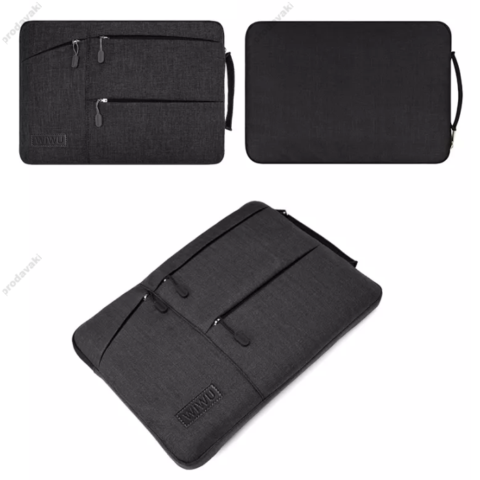 Чохол-папка WIWU Gent Pocket Sleeve для MacBook ноутбука планшета 13"-14.2" Black