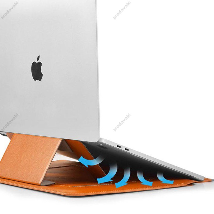 Чохол-конверт-підставка Wiwu Skin Pro Portable Stand Sleeve для MacBook Air 13" (2010-2017) / Pro 13" (2012-2015) Brown