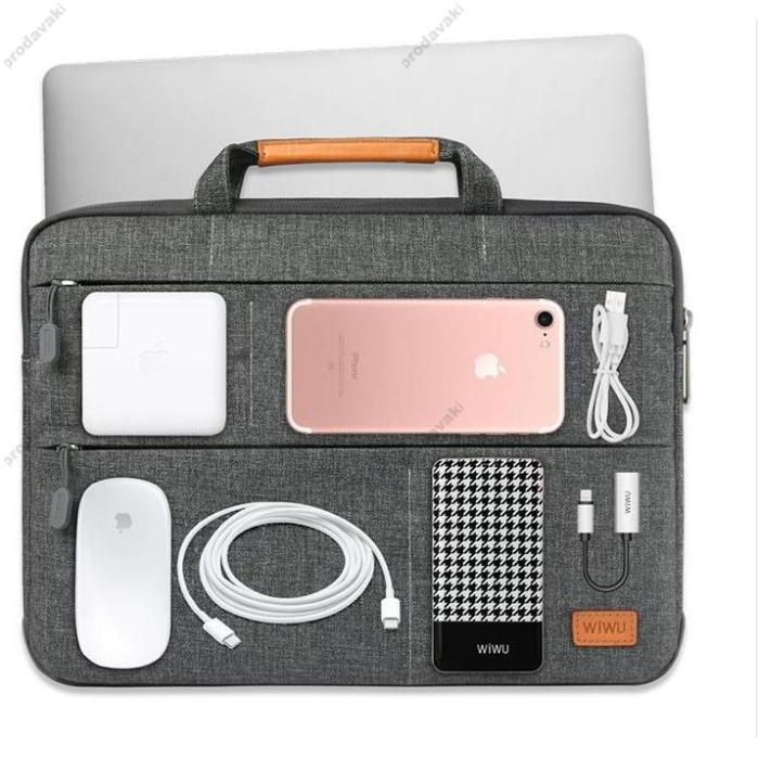 Сумка WiWU Laptop Stand Bag для MacBook ноутбука планшета 13"-14.2" Black