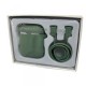 Чохол для AirPods Case Protection (+Карабін + Стропа Magnet) Army green