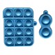Чохол для AirPods Silicone 1/2 POP IT Light Blue