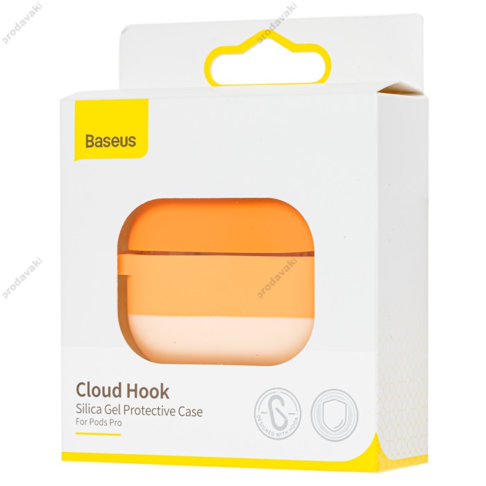 Чохол для AirPods Pro Baseus Cloud Hook Case помаранчевий
