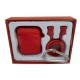 Чохол для AirPods Case Protection (+Карабін + Стропа Magnet) Red