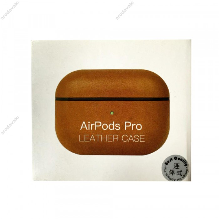 Чохол для AirPods PRO LEATHER CASE Brown