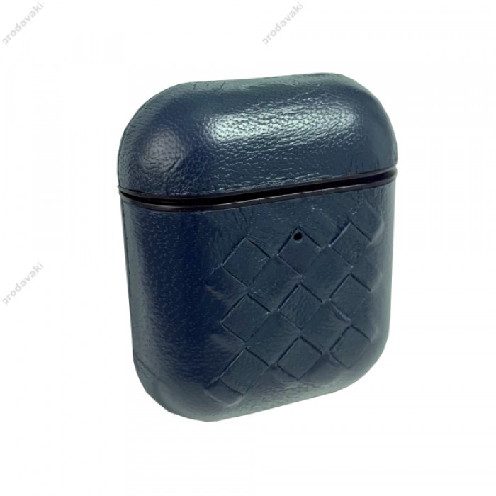 Чохол для AirPods 1/2 SHEEP LEATHER CASE WEAVING Blue