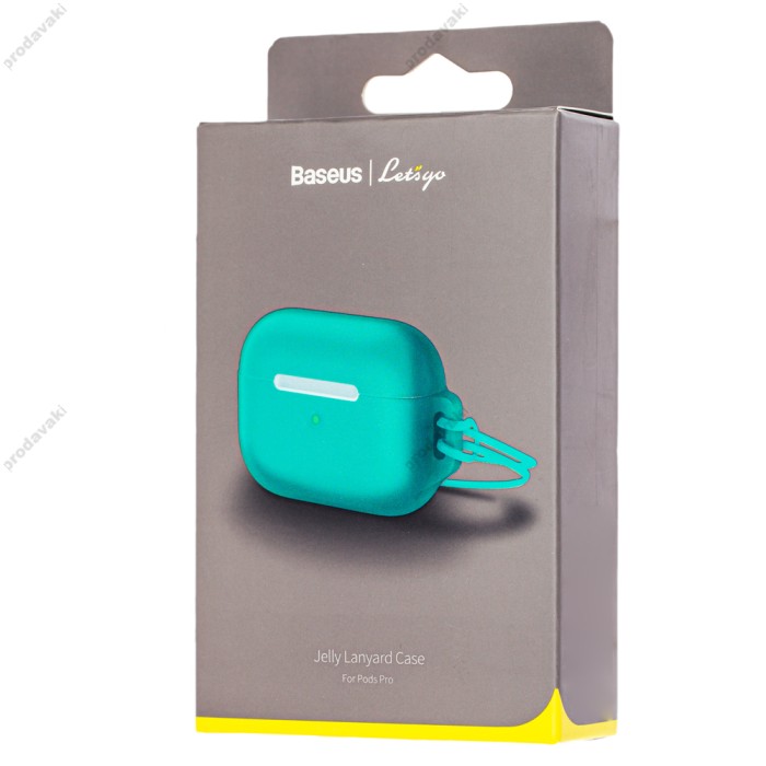 Чохол для AirPods Pro Baseus Let's Go Jelly Lanyard Case зелений